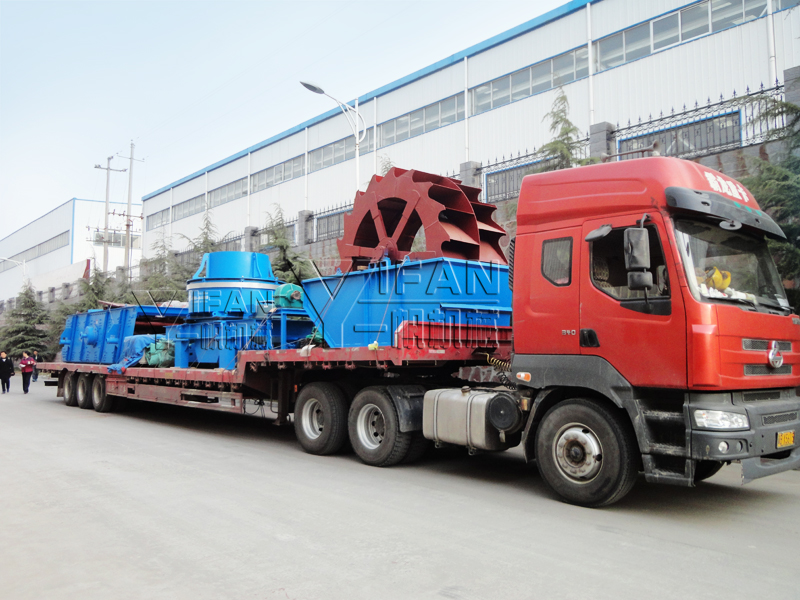 YIFAN-Sand-Making-Machine-Vibrating-Screen-and-Sand-Washer-to-Hunan